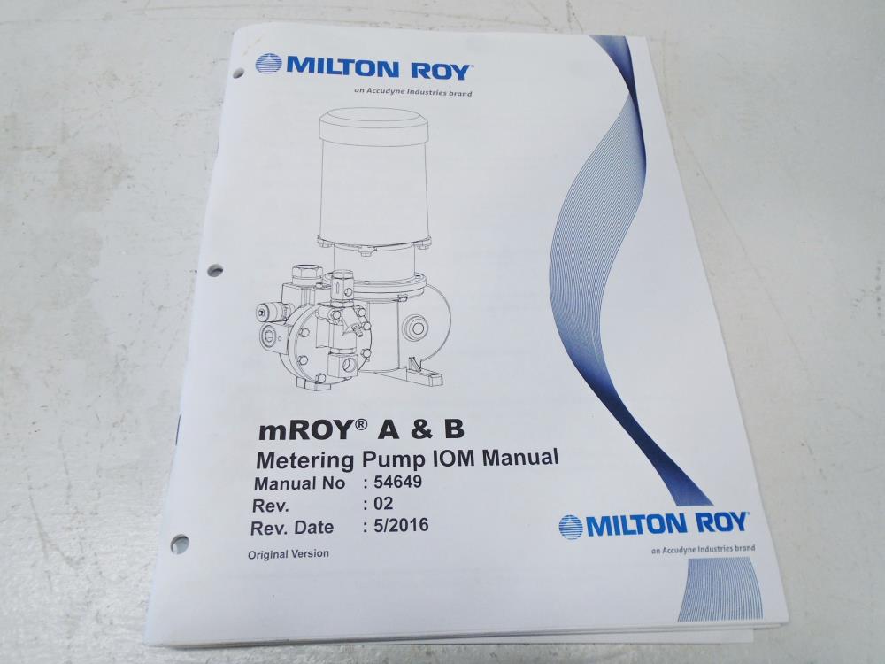 Milton Roy Metering Pump MRA21D24S5APPNNNNY w/ Baldor Motor